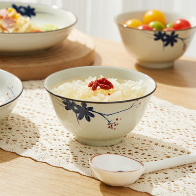 Ready To Ship In Stock Customized Eco Friendly Ceramic Bowls For Four Ensuring Food Safety And Unique Personalization