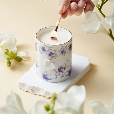 Ready To Ship In Stock Customized Ceramic Fragrance Oil Candle Holders